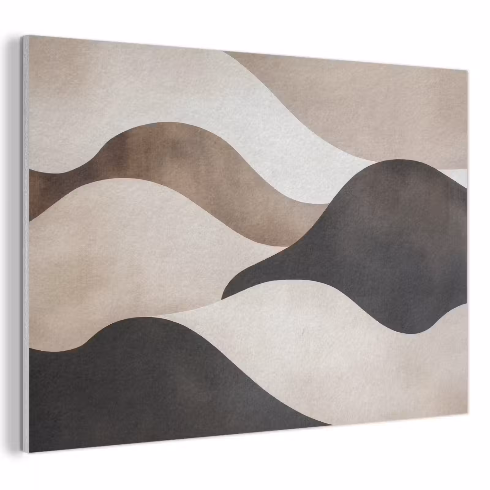 Akoestisch schilderij - Golven - Abstract - Beige — 1
