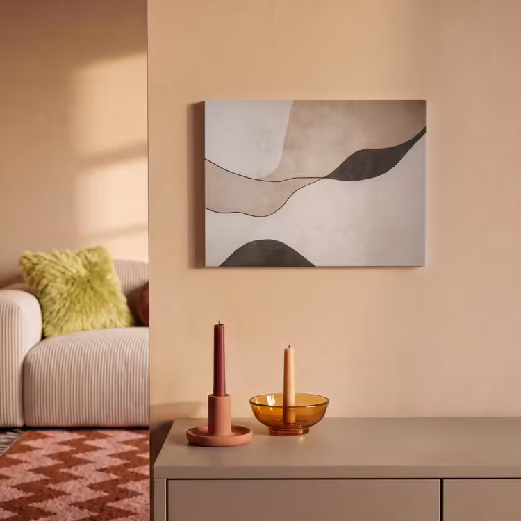 Akoestisch schilderij - Contourlijnen - Abstracte landschap — 2