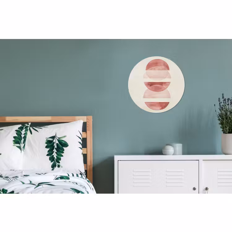 Wandcirkel - Aluminium - Minimalistisch - Cirkels - Roze — 4