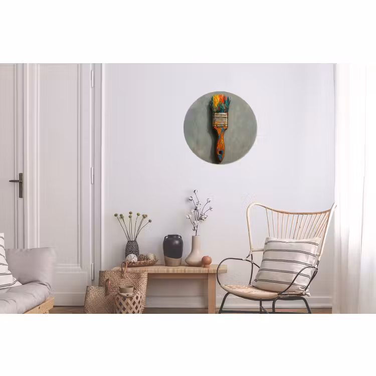 Wandcirkel - Aluminium - Verf - Kwast - Schilderij — 2