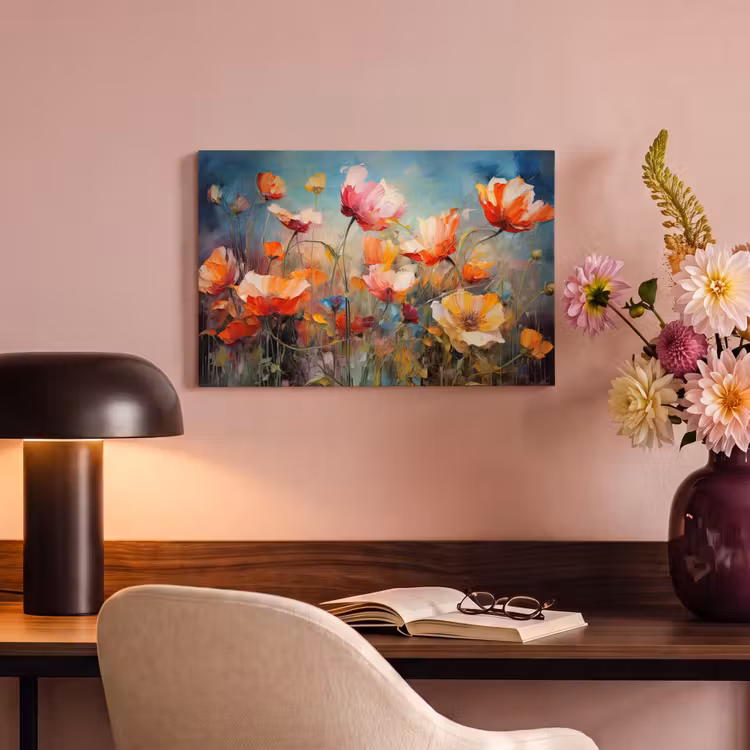 Canvas schilderij - Bloemen - Watercolor - Kunst - Botanisch - Natuur — 4