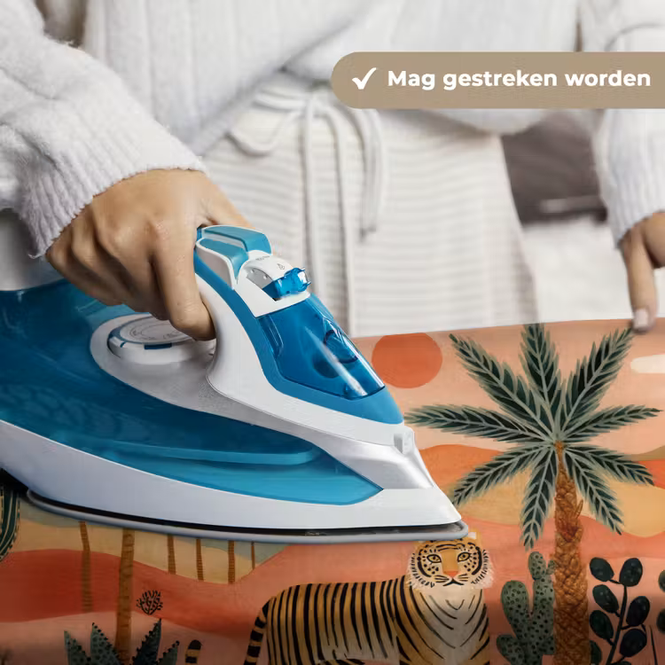 Wandkleed - Tijger - Palmen - Cactus - Oranje — 6