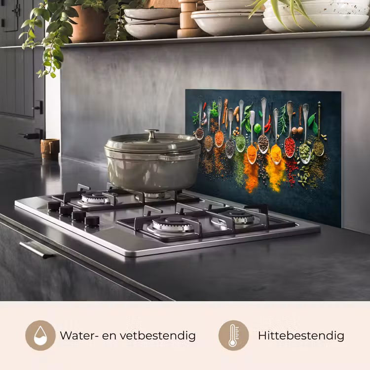 Spatscherm keuken - Kruiden - Specerijen - Lepels — 7