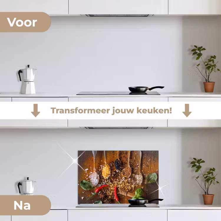 Spatscherm keuken - Smaakexplosie in Lepels — 3