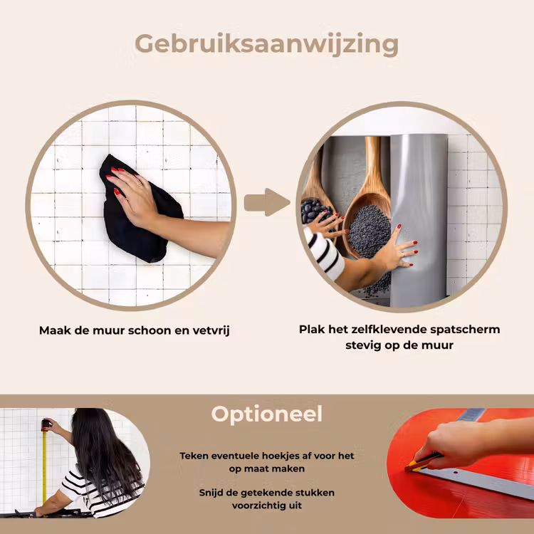 Spatscherm keuken - Houten - Lepels - Rijst - Zaden — 8