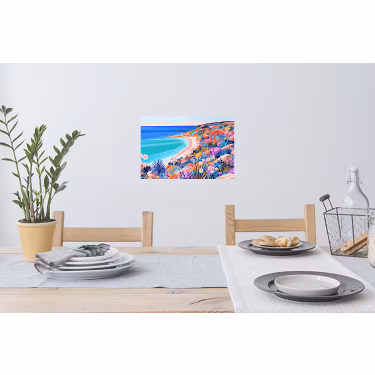 Muursticker - Bloemenweide - Zee - Zomers — 3