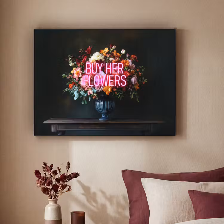 Art Frame - Quote - Bloemen - Vaas - Neon — 2