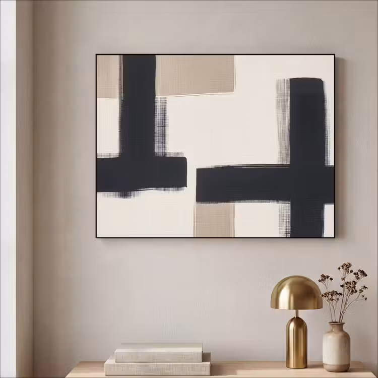 Art Frame - Zwart - Abstract - Japandi — 3