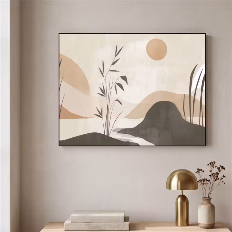 Art Frame - Japandi - Landschap - Beige — 3