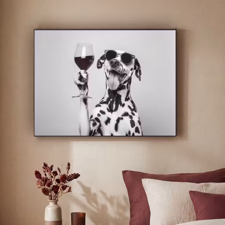 Art Frame - Zonnebril - Dalmatiër - Wijnglas - Tong — 2