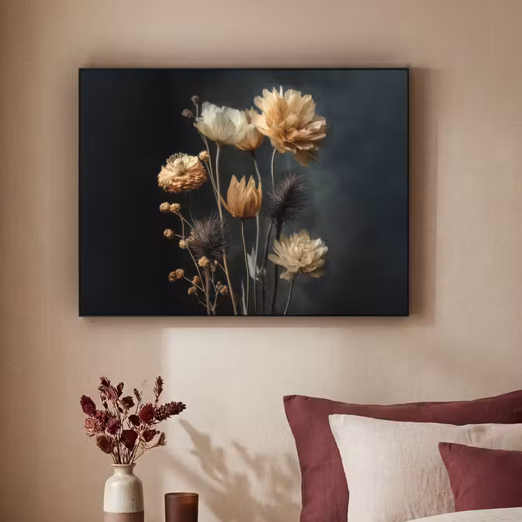 Art Frame - Boeket - Bloemen - Licht - Zwart — 2