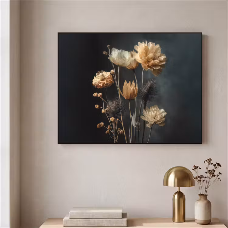 Art Frame - Boeket - Bloemen - Licht - Zwart — 3