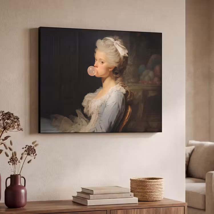 Art Frame - Vrouw - Barokjurk - Kauwgom — 4