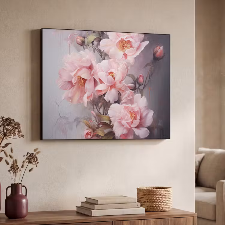 Art Frame - Rozen - Bloemen - Roze - Kunst - Watercolor — 4