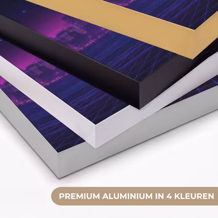 Art Frame - Skyline - Zon - Neon - Rasterpatroon — 5