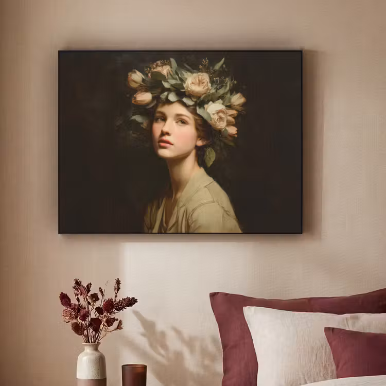 Art Frame - Bloemenstilte - Vrouw - Portret — 2