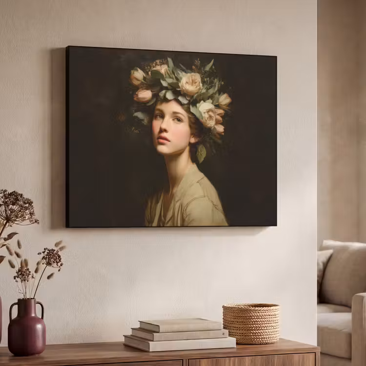 Art Frame - Bloemenstilte - Vrouw - Portret — 4