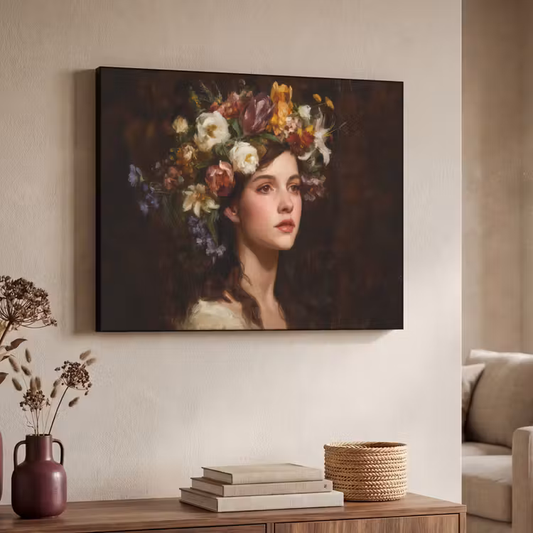 Art Frame - Portret - Vrouw - Bloemen — 4