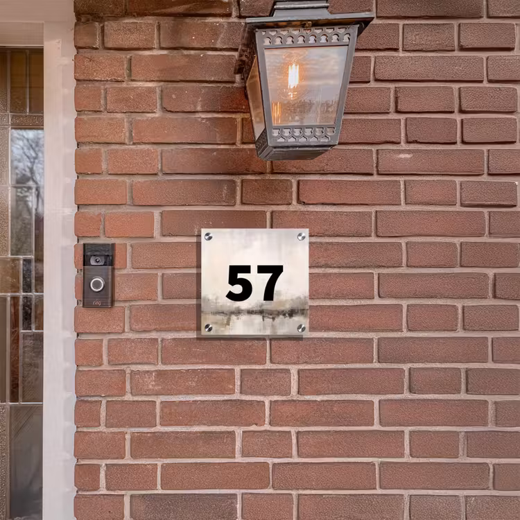 Naambordje voordeur - Vierkant - Geschilderd - Traditioneel — 3