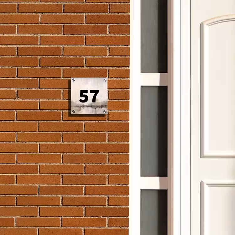Naambordje voordeur - Vierkant - Geschilderd - Traditioneel — 5