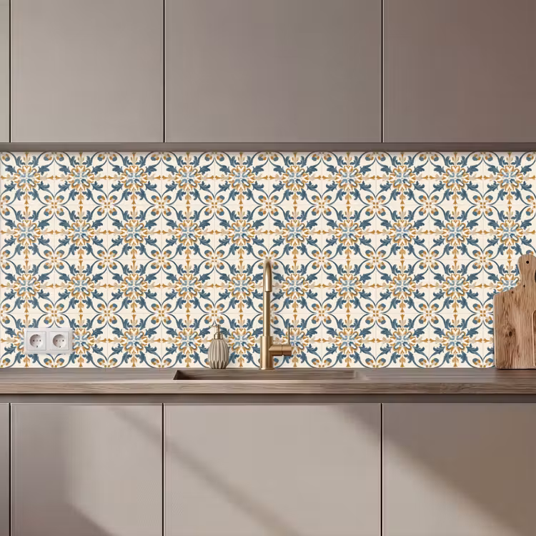 Keuken achterwand - Patroon - Klassiek - Kleurrijk — 1