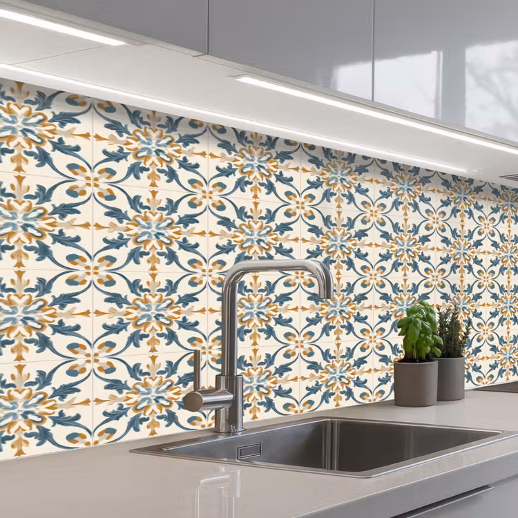 Keuken achterwand - Patroon - Klassiek - Kleurrijk — 2