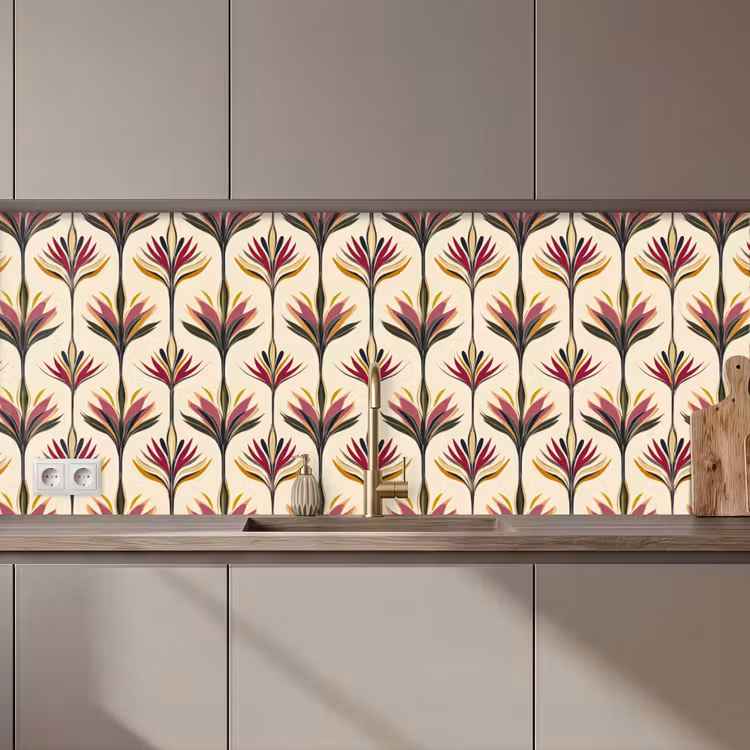 Keuken achterwand - Waaier - Motief - Kleurrijk — 1