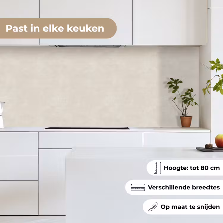 Keuken achterwand - Zandkleurig - Modern - Egaal — 7