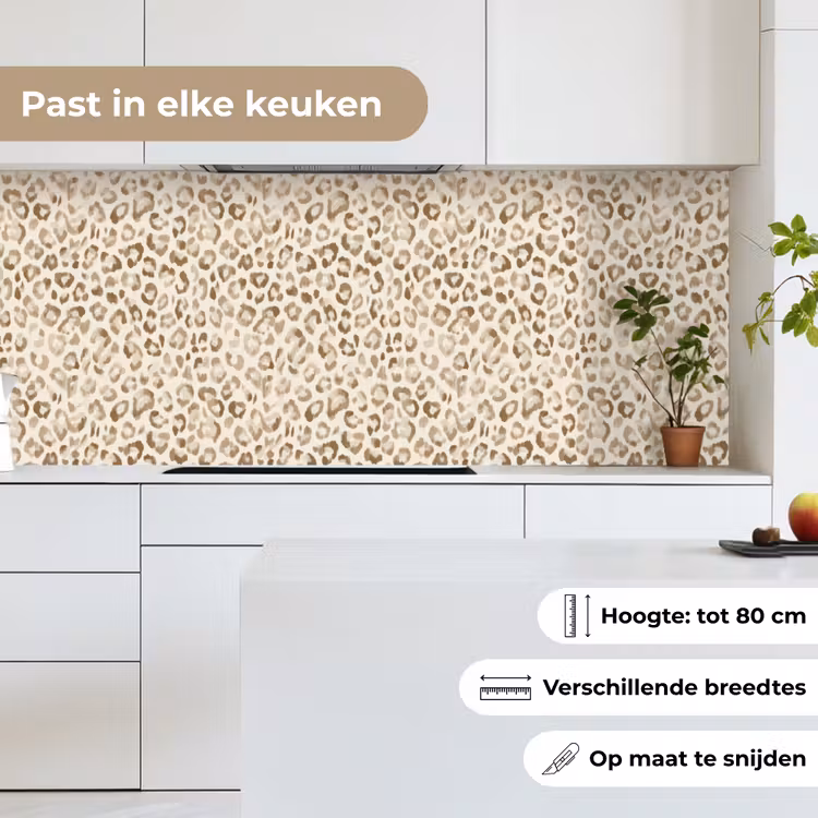 Keuken achterwand - Luipaard - Klassiek - Beige — 7