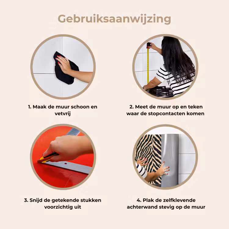 Keuken achterwand - Zebra - Klassiek - Zwart — 9
