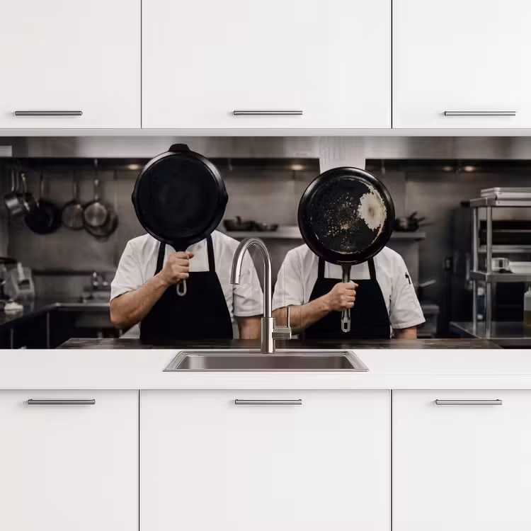 Keuken achterwand - Koks - Koekenpannen - Keuken — 4