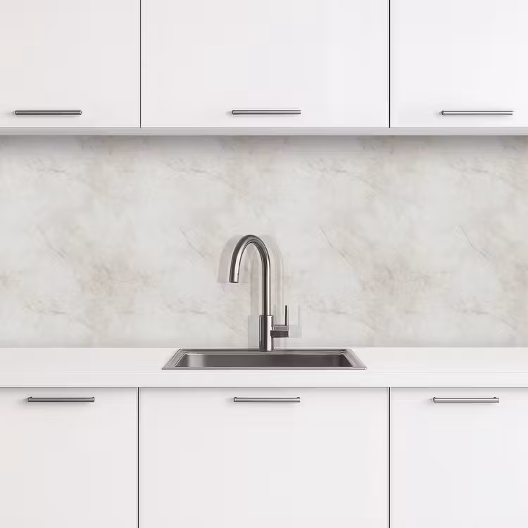 Keuken achterwand - Grijs - Marmer - Aders — 4