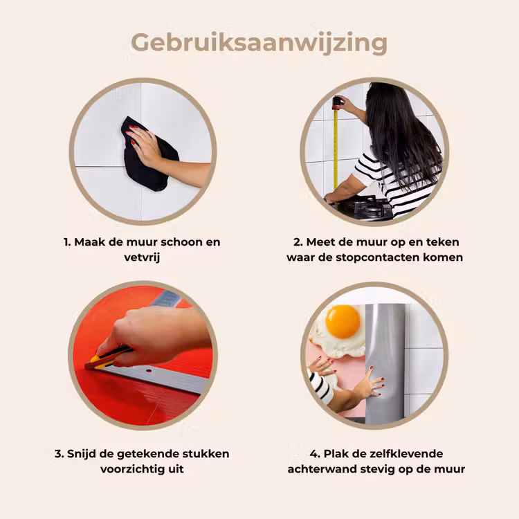 Keuken achterwand - Eieren - Bloem - Roze — 9
