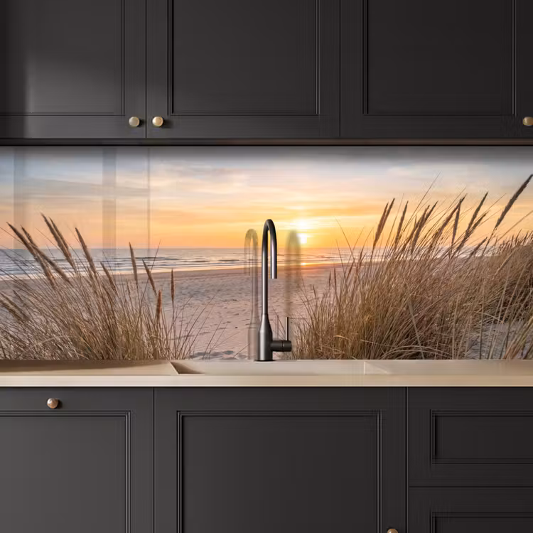 Keuken achterwand - Zonsondergang - Duinen - Zee — 6