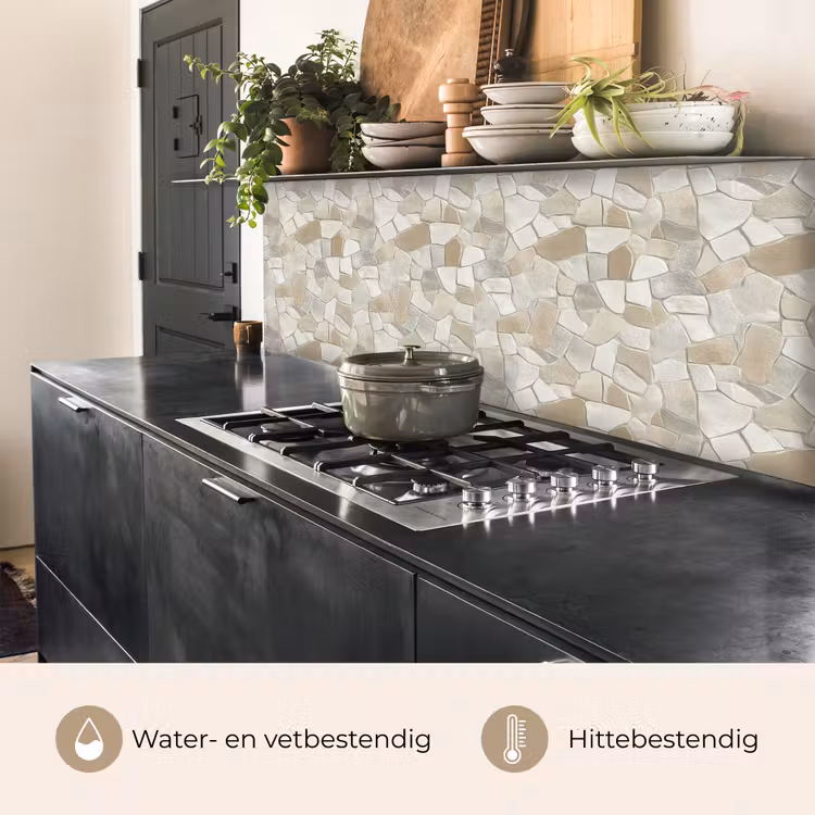 Keuken achterwand - Mozaïek - Stenen - Beige — 5