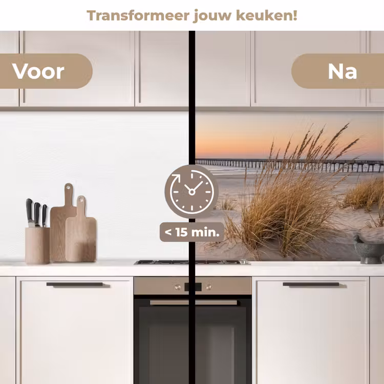 Keuken achterwand - Pier - Zonsondergang - Strand — 3