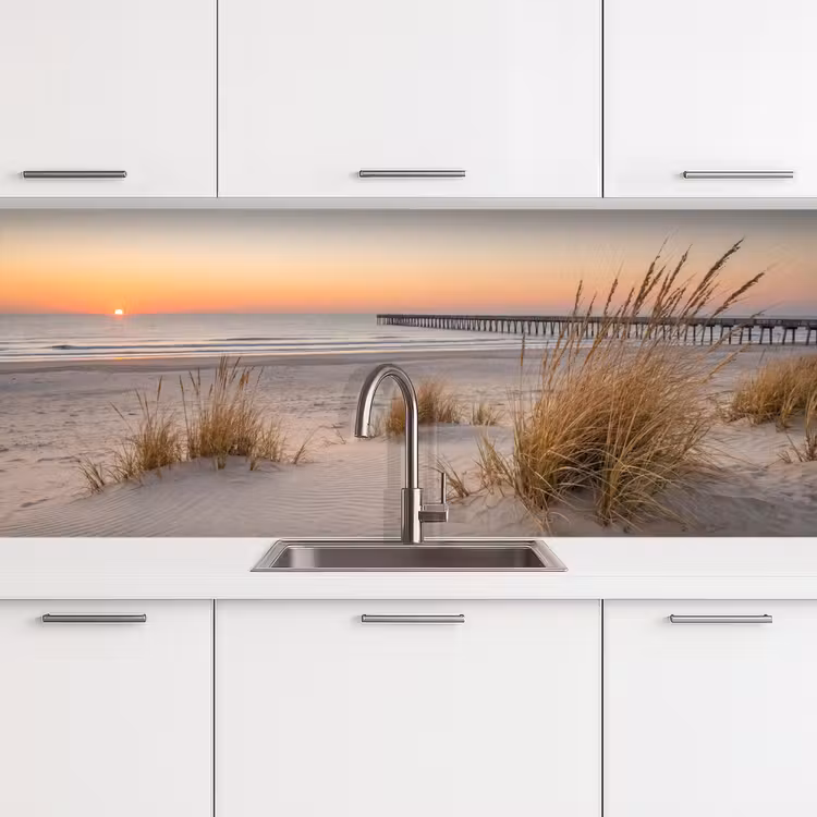 Keuken achterwand - Pier - Zonsondergang - Strand — 4