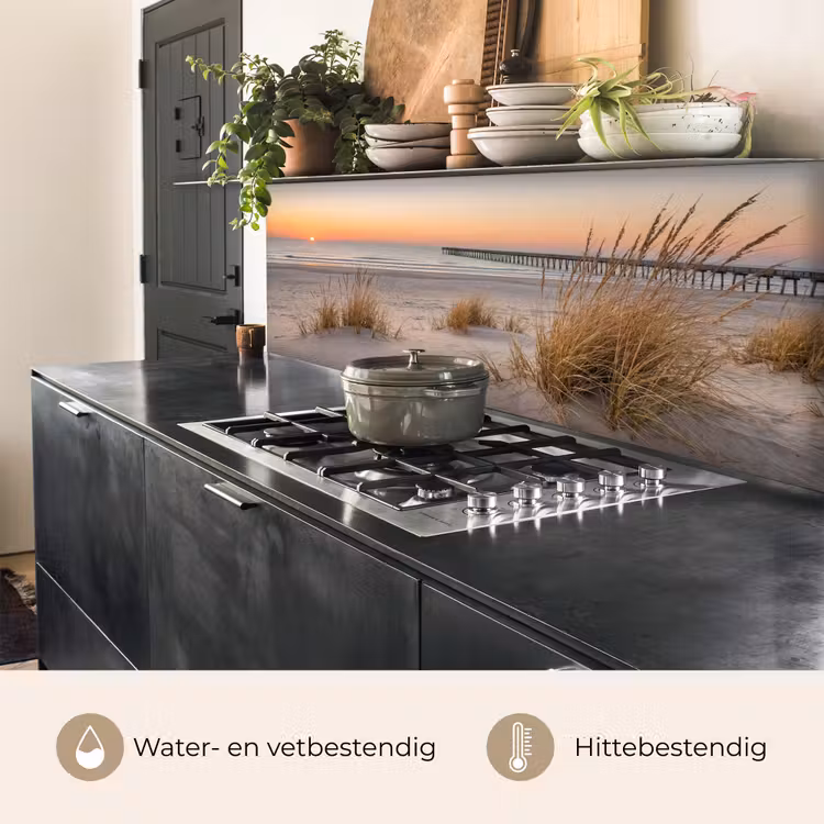 Keuken achterwand - Pier - Zonsondergang - Strand — 5