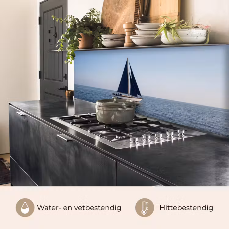 Keuken achterwand - Zeilboot - Zee - Blauw — 5