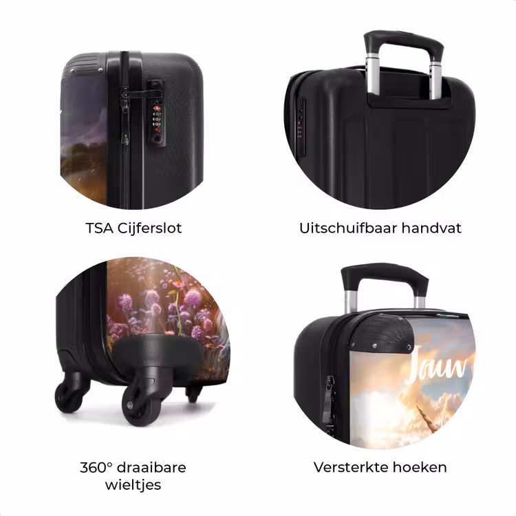 Koffer met naam - Pastel parelhoorn — 7