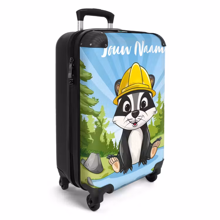 Koffer met naam - Wally werkbeer — 2