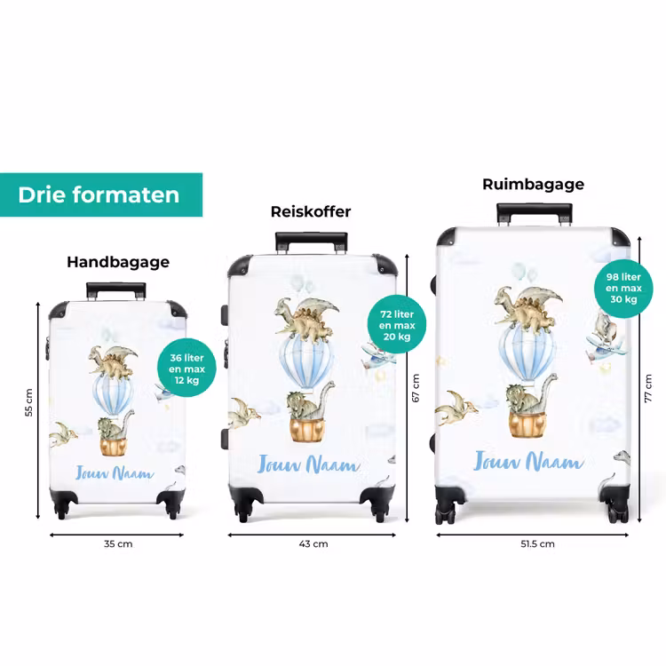 Koffer met naam - Dwalende dino's — 8