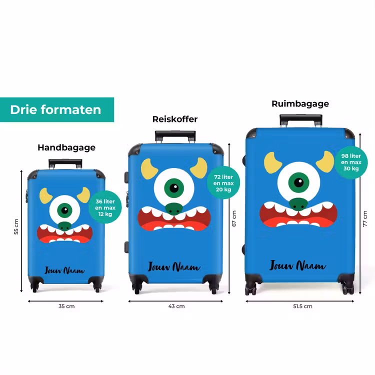 Koffer met naam - Mustafa monster — 8