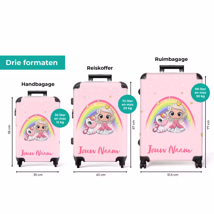 Koffer met naam - Eva eenhoornprinses — 8