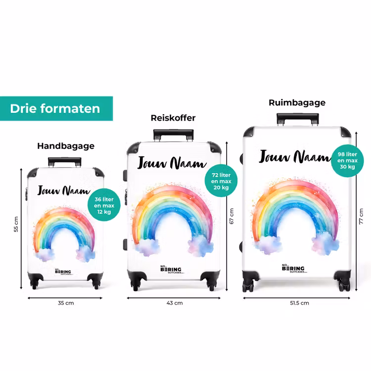 Koffer met naam - Waterverf wonderboog — 8
