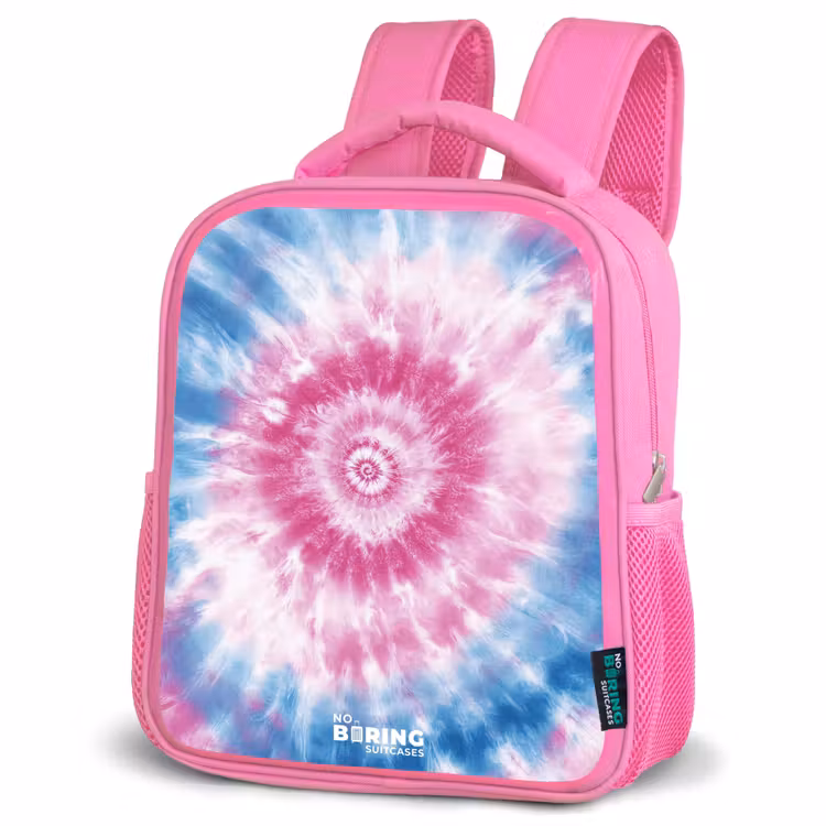 Kinderrugzak - Roze - Tie dye - Abstract - Blauw - Roze — 4