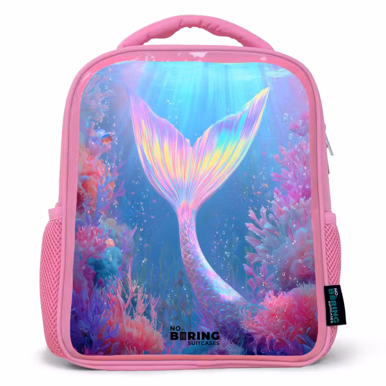 Kinderrugzak - Roze - Zeemeermin - Koraal - Water — 1