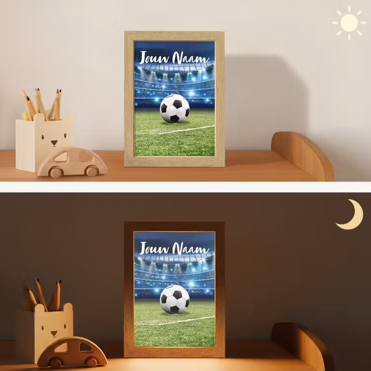 Nachtlampje met naam - Voetbal - Stadion - Bal - Jongens — 7
