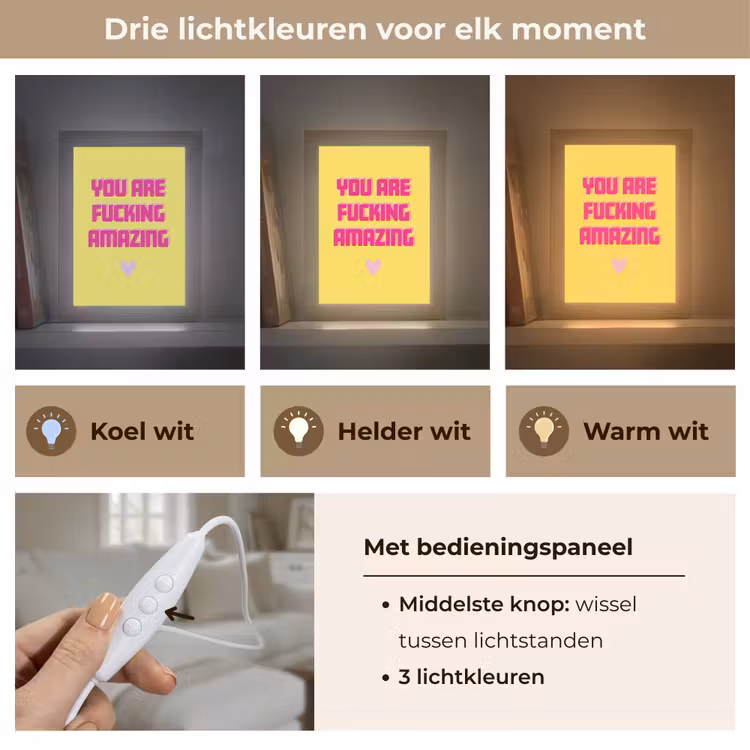 Tafellamp - Geel - Valentijn - Tekst — 6