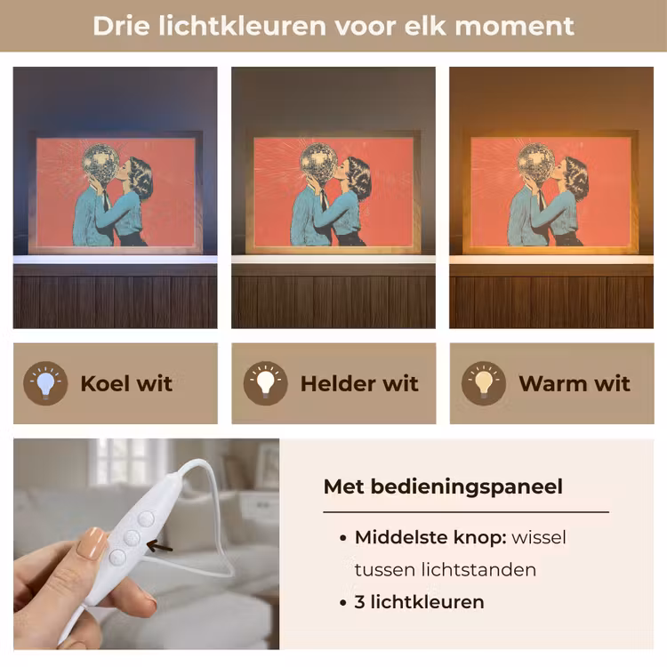 Tafellamp - Vrouw - Retro - Discobal - Kus — 6